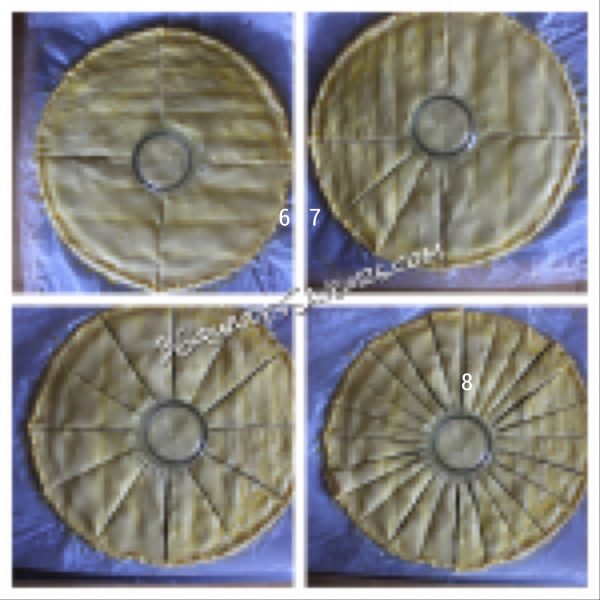 Tarte soleil à la pâte à tartiner et nougatine